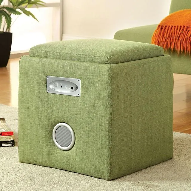 Furniture of America Rythmo CM-AC122GR Speaker Ottoman