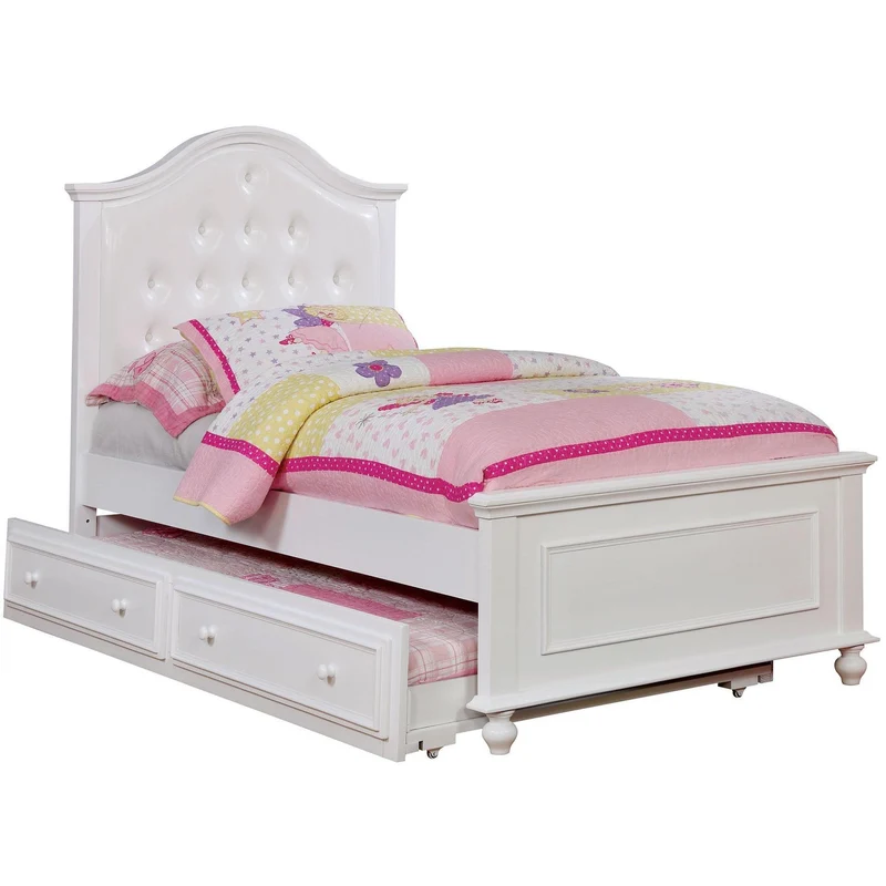 Furniture of America Kids Beds Bed CM7155WH-T-BED