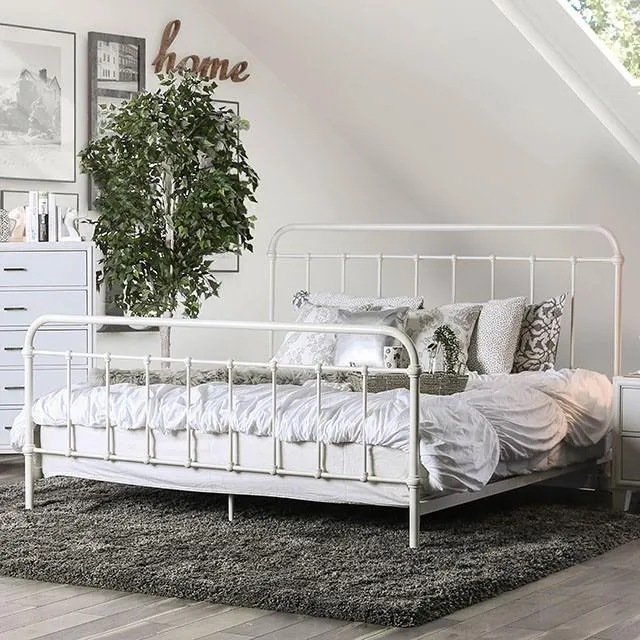 Furniture of America Iria Full Metal Bed CM7701WH-F