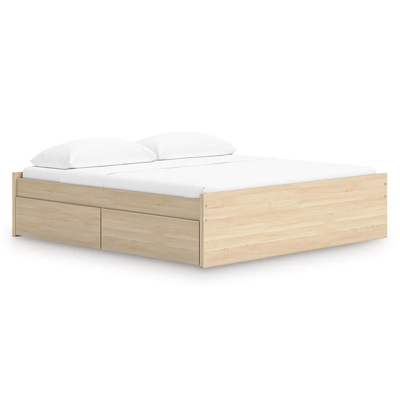 Signature Design by Ashley Onita EB9632B20 King Platform Bed with 1 Side Storage