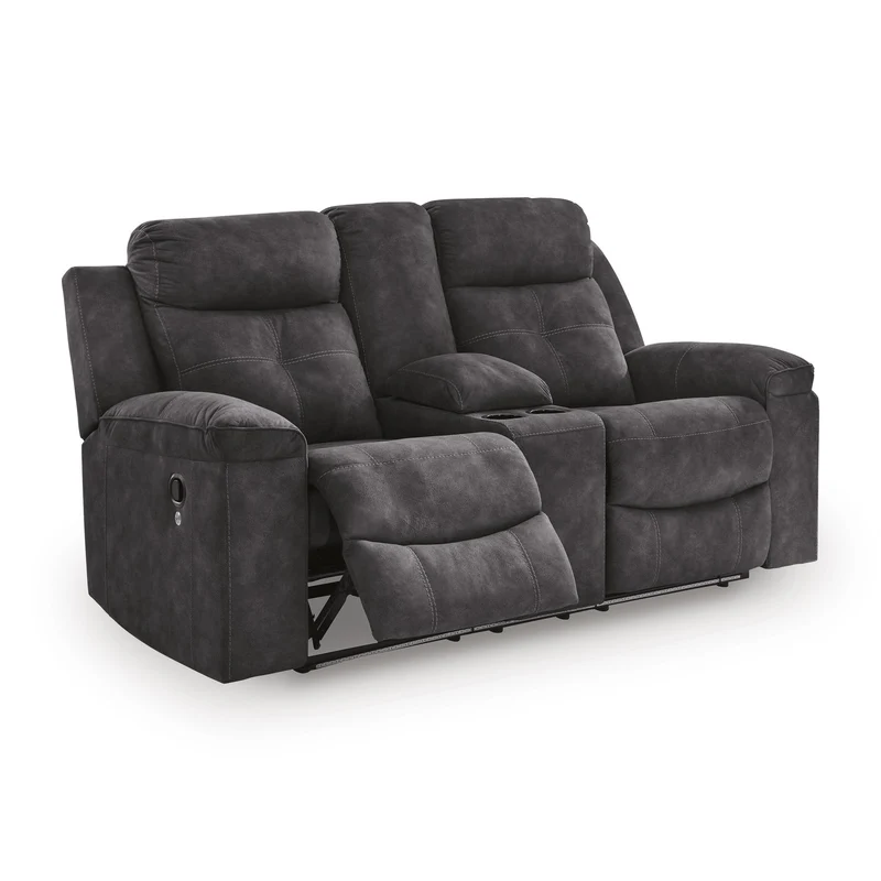 Benchcraft Brysonview 6360594 Double Reclining Loveseat with Console