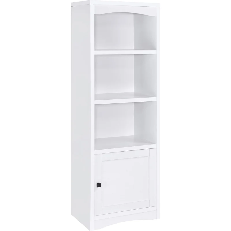 Coaster Furniture Laughlin 724114 3-shelf Engineered Wood Media Tower - White
