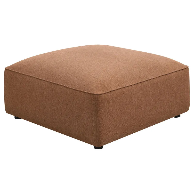 Coaster Furniture Jennifer 551593 Square Upholstered Ottoman - Terracotta