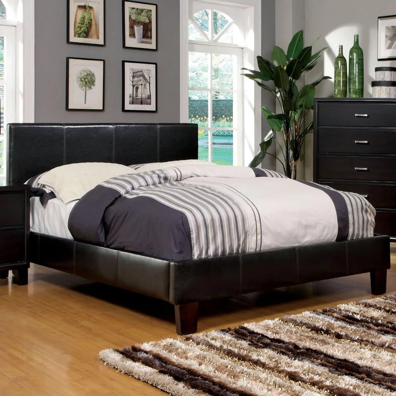 Furniture of America Winn Park Queen Upholstered Panel Bed CM7008Q-BED