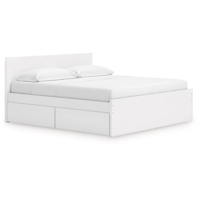 Signature Design by Ashley Onita EB9630B21 King Panel Platform Bed with 2 Side Storage