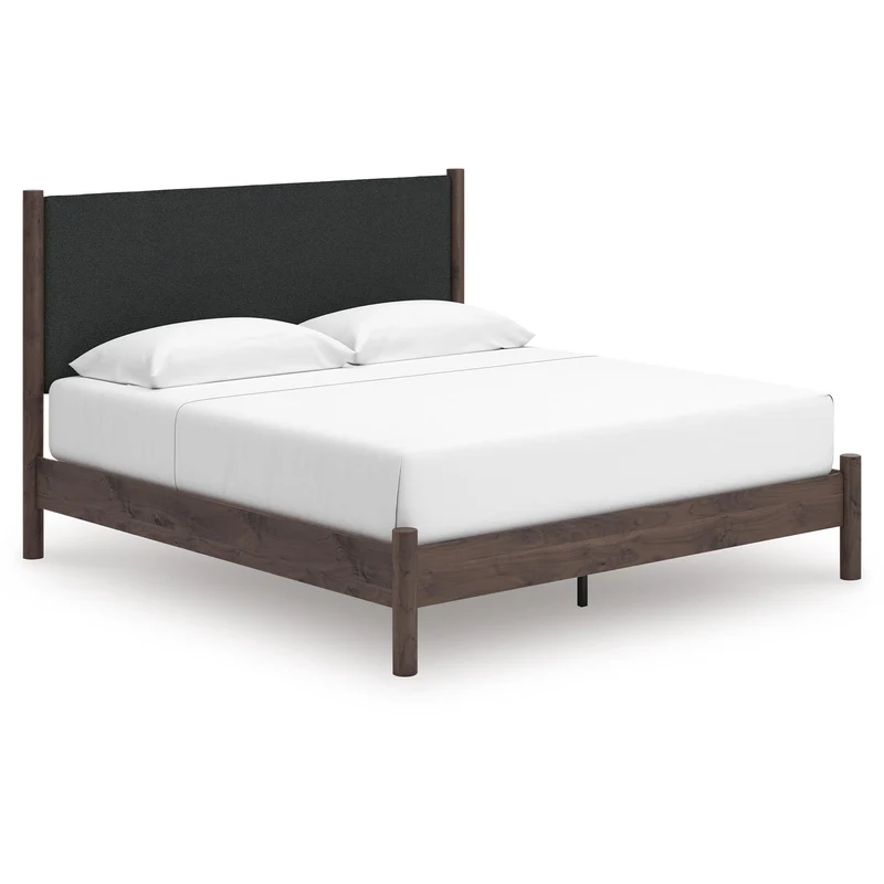 Signature Design by Ashley Pamytta PCB2614B28 King Upholstered Panel Platform Bed