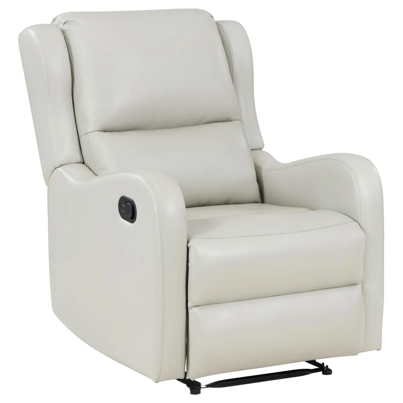 Coaster Furniture Kelsey 609373 Upholstered English Arm Recliner Chair - Ivory