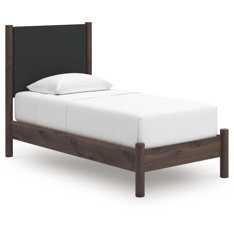 Signature Design by Ashley Pamytta PCB2614B8 Twin Upholstered Panel Platform Bed