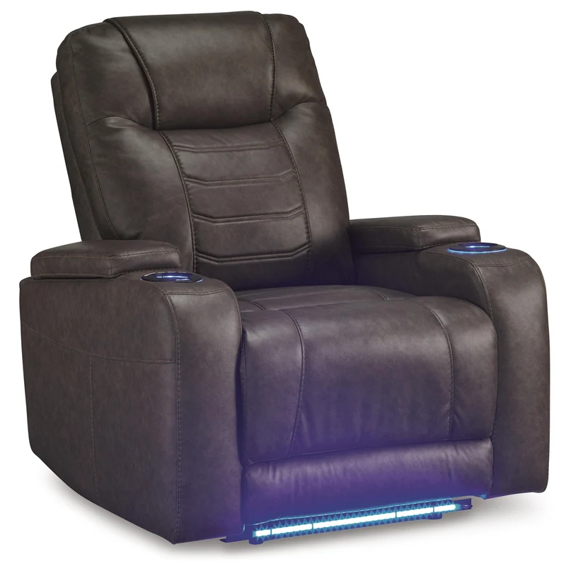 Signature Design by Ashley Schooner Rocks 1610413 Power Recliner with Adjustable Headrest