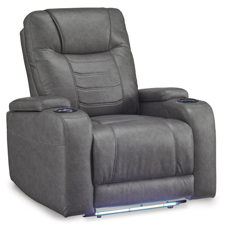 Signature Design by Ashley Schooner Rocks 1610213 Power Recliner with Adjustable Headrest