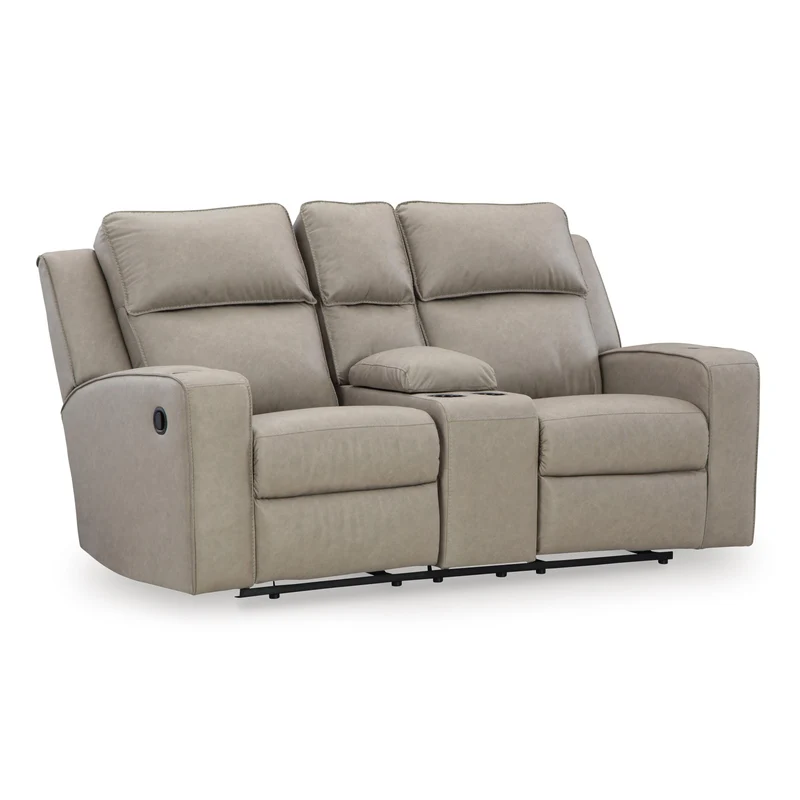 Signature Design by Ashley Lavenhorne 6330794 Double Reclining Loveseat with Console