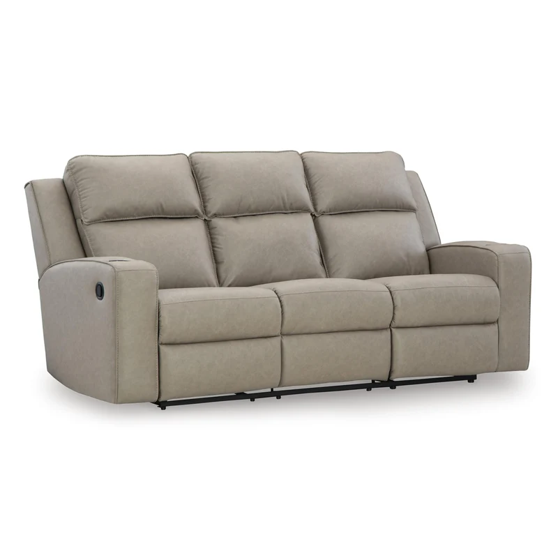 Signature Design by Ashley Lavenhorne 6330789 Reclining Sofa with Drop Down Table