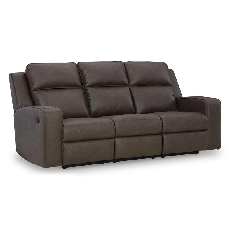 Signature Design by Ashley Lavenhorne 6330689 Reclining Sofa with Drop Down Table