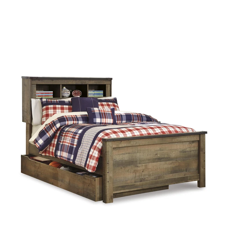 Signature Design by Ashley Trinell B446B91 Full Bookcase Bed with Storage