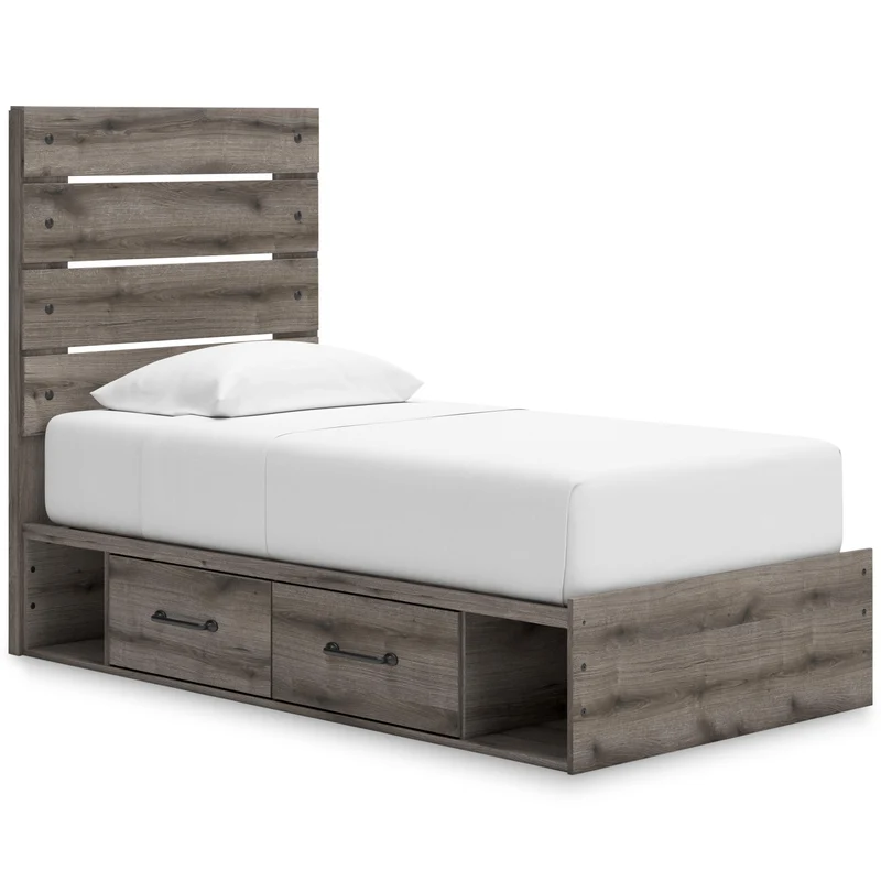Signature Design by Ashley Graystorm PCB2405B18 Twin Panel Storage Bed