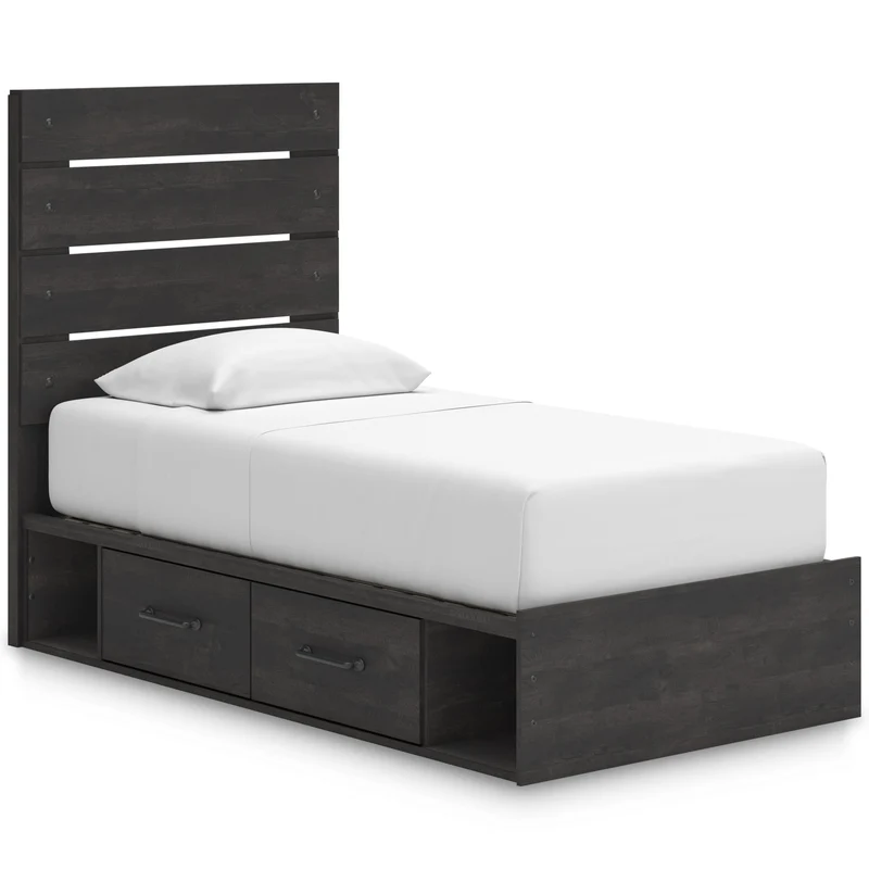 Signature Design by Ashley Hollivern PCB2108B18 Twin Panel Bed with Storage