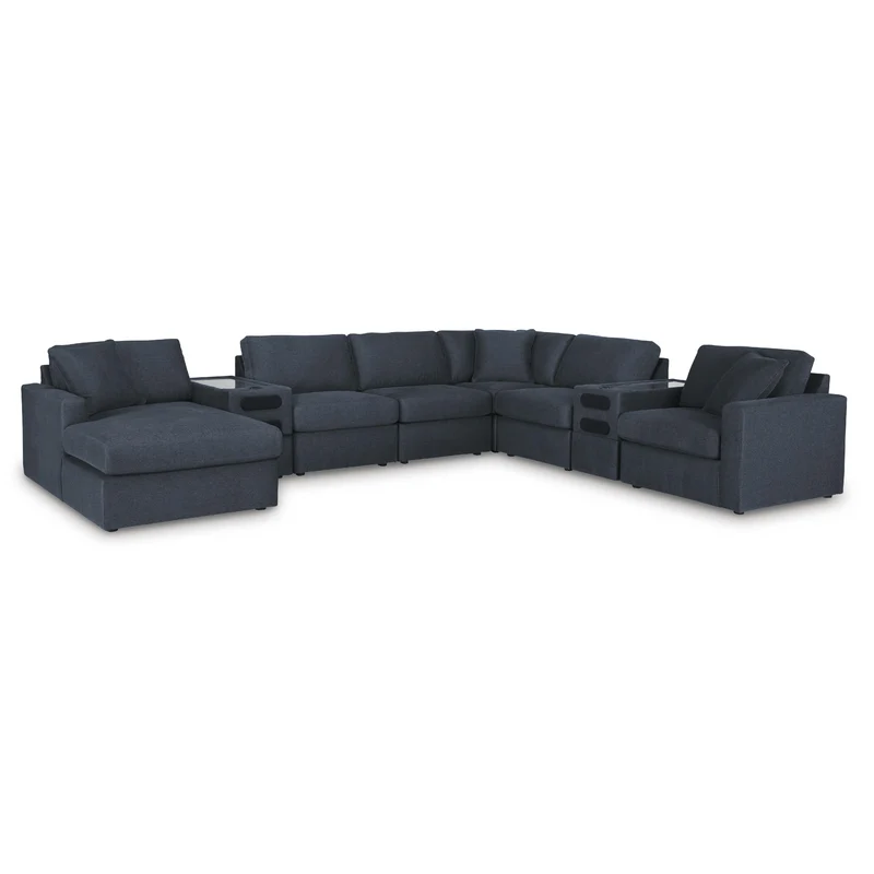 Signature Design by Ashley Modmax 92121S47 8 pc Sectional with Chaise and Audio Consoles