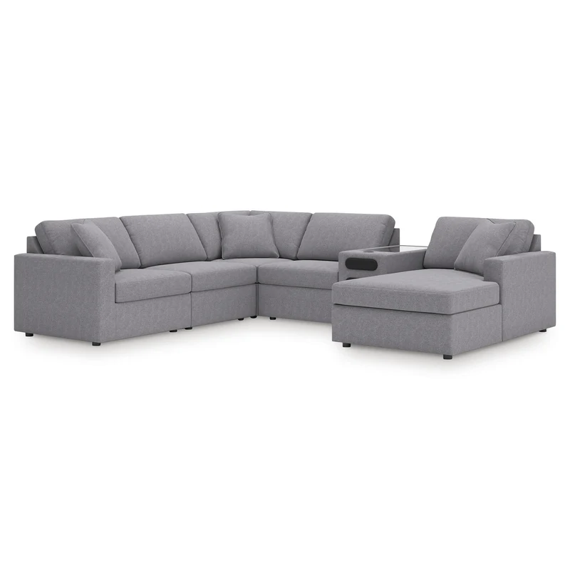 Signature Design by Ashley Modmax 92104S51 6 pc Sectional with Audio System and Chaise