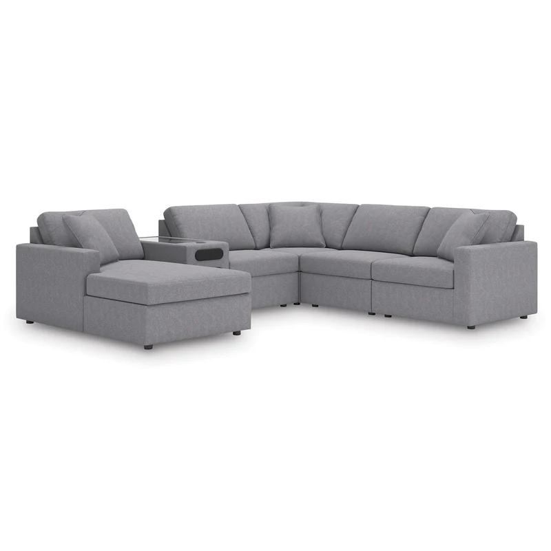 Signature Design by Ashley Modmax 92104S50 6 pc Sectional with Audio System and Chaise