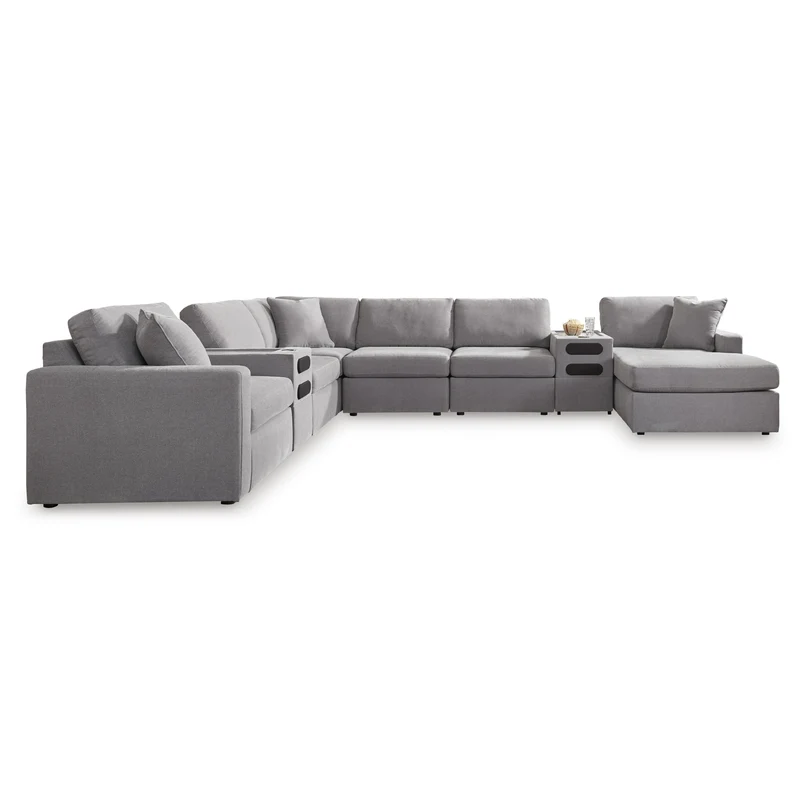 Signature Design by Ashley Modmax 92104S48 8 pc Sectional with Audio System and Chaise