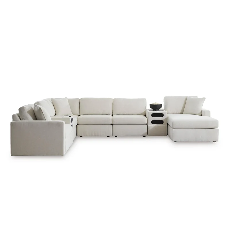 Signature Design by Ashley Modmax 92103S47 8 pc Sectional with Chaise and Audio Consoles