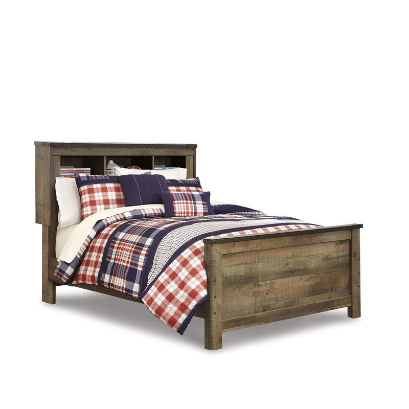 Signature Design by Ashley Trinell B446B87 Full Bookcase Panel Bed