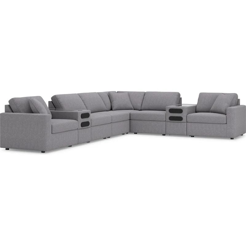 Signature Design by Ashley Modmax 92104S16 8 pc Sectional with Audio System