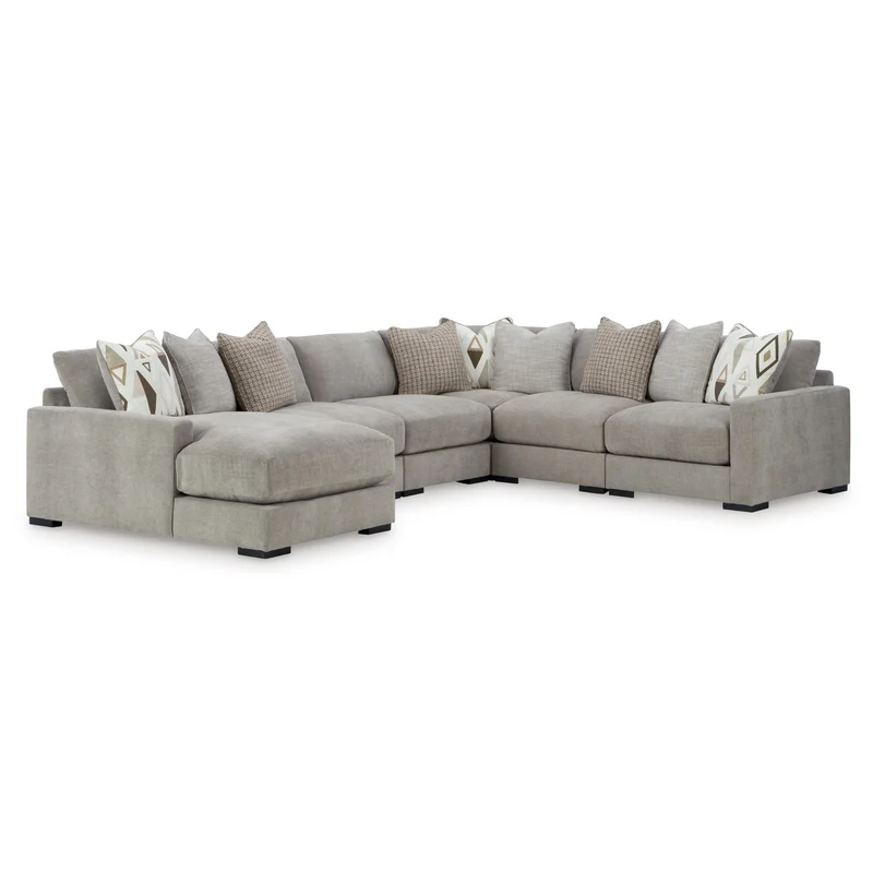 Benchcraft Aslan Court 20305S8 6 pc Sectional with Chaise