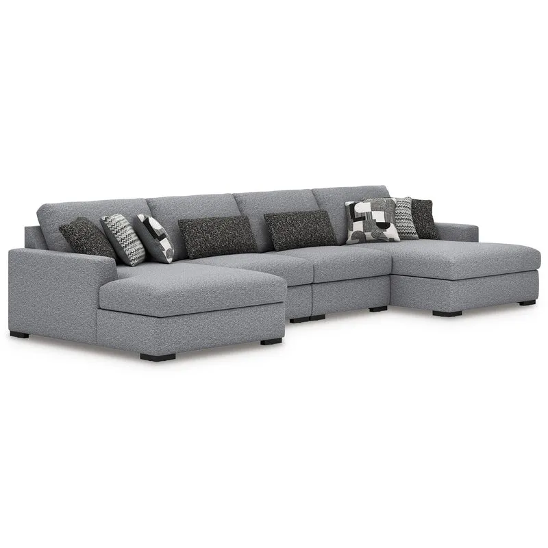 Benchcraft Bealton 61305S9 4 pc Sectional with Double Chaise