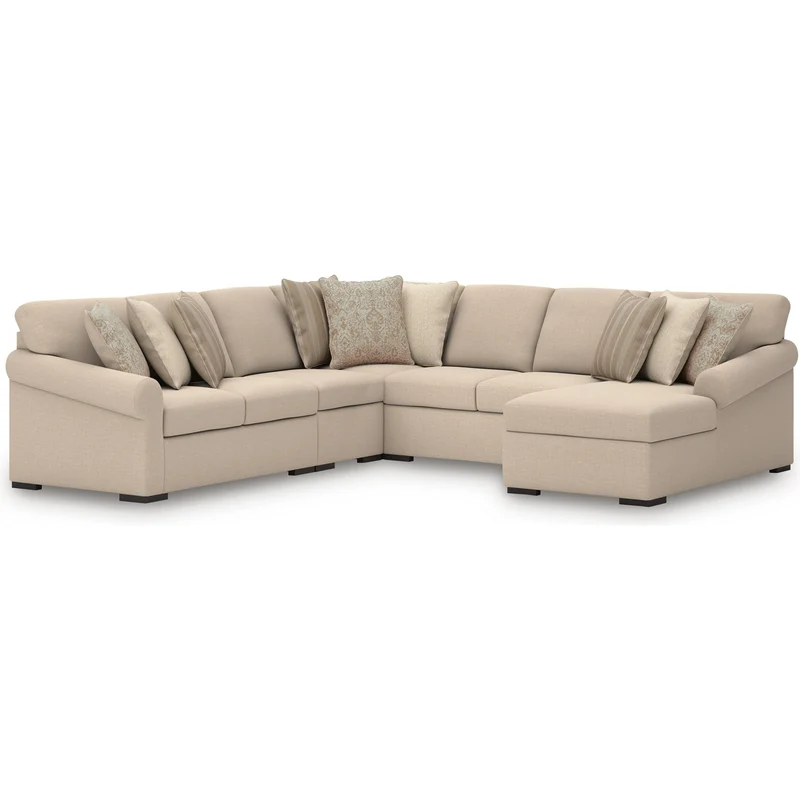 Benchcraft LadyMae 59404S4 5 pc Sectional with Chaise