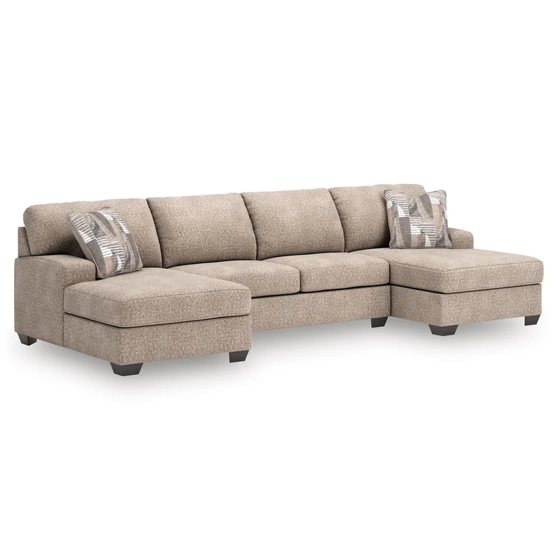 Benchcraft Newellen 48404S3 3 pc Sectional with Double Chaise