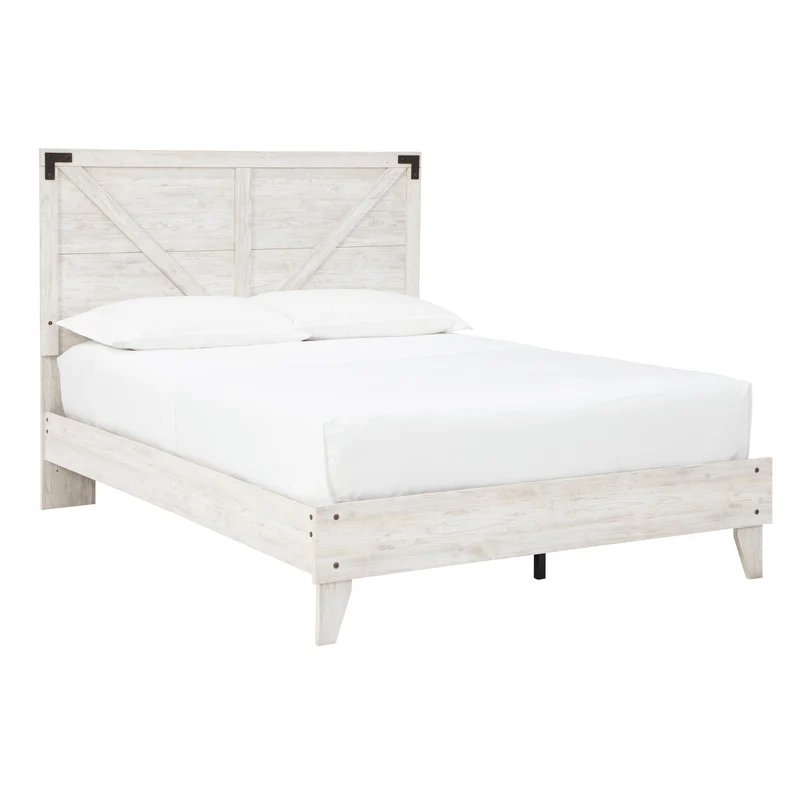 Signature Design by Ashley Shawburn EB4121B1 Queen Crossbuck Panel Platform Bed