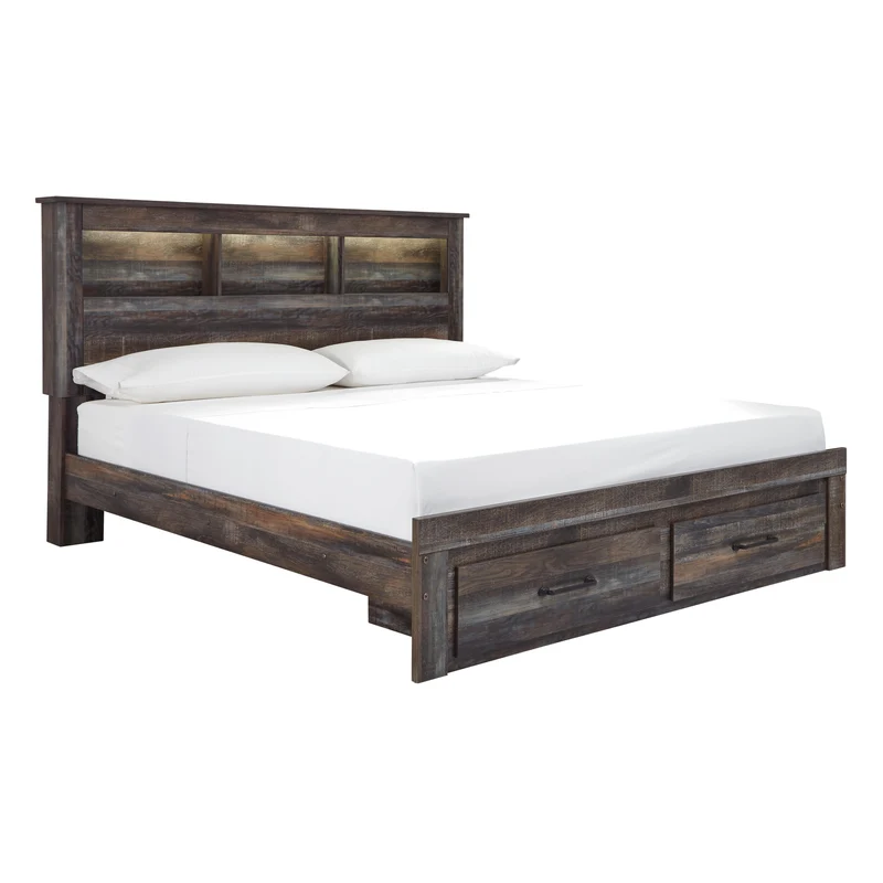 Signature Design by Ashley Drystan King Bookcase Bed with Storage B211-69/B211-56S/B211-97