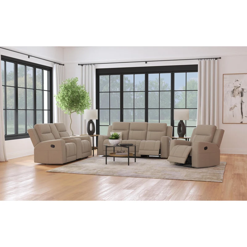 Coaster Furniture Brentwood 610281-S3 3 pc Reclining Living Room Set