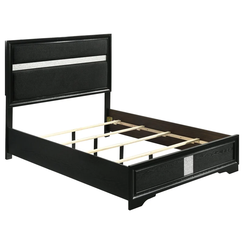 Coaster Furniture Miranda 206360F 54-inch Upholstered Full Panel Bed - Black