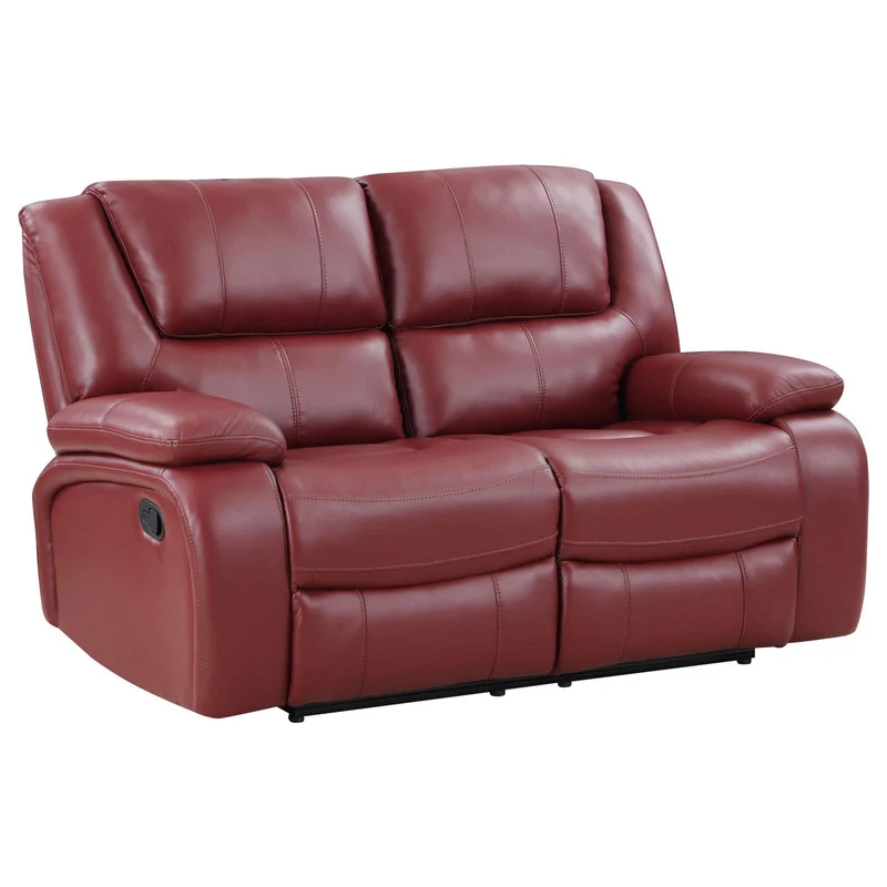 Coaster Furniture Camila 610242 Upholstered Motion Reclining Loveseat - Red