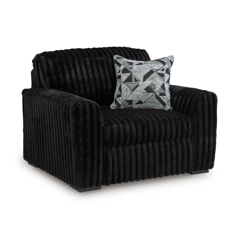 Signature Design by Ashley Midnight-Madness 9810323 Chair and a Half