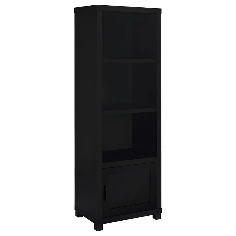 Coaster Furniture Jupiter 707756 3-shelf Engineered Wood Media Tower - Black