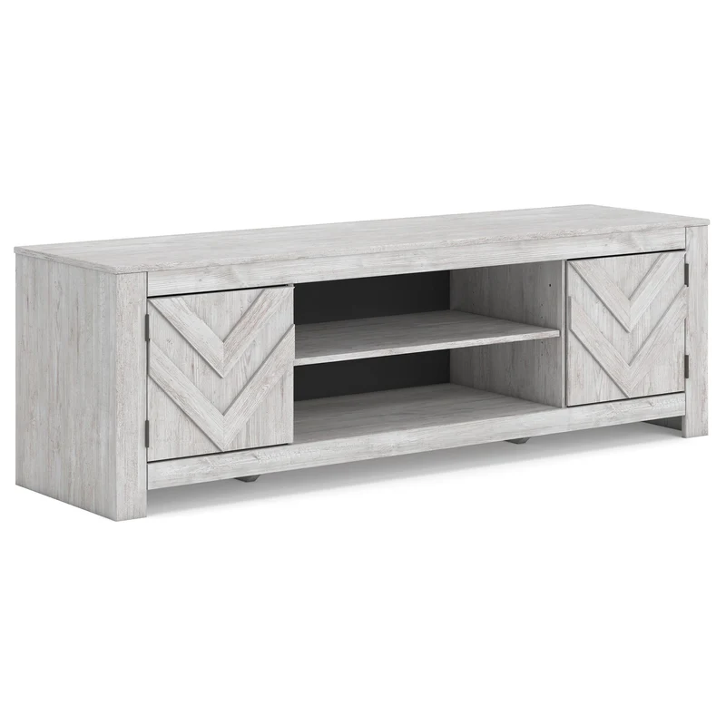 Signature Design by Ashley Cayboni W3788-68 LG TV Stand with Fireplace Option