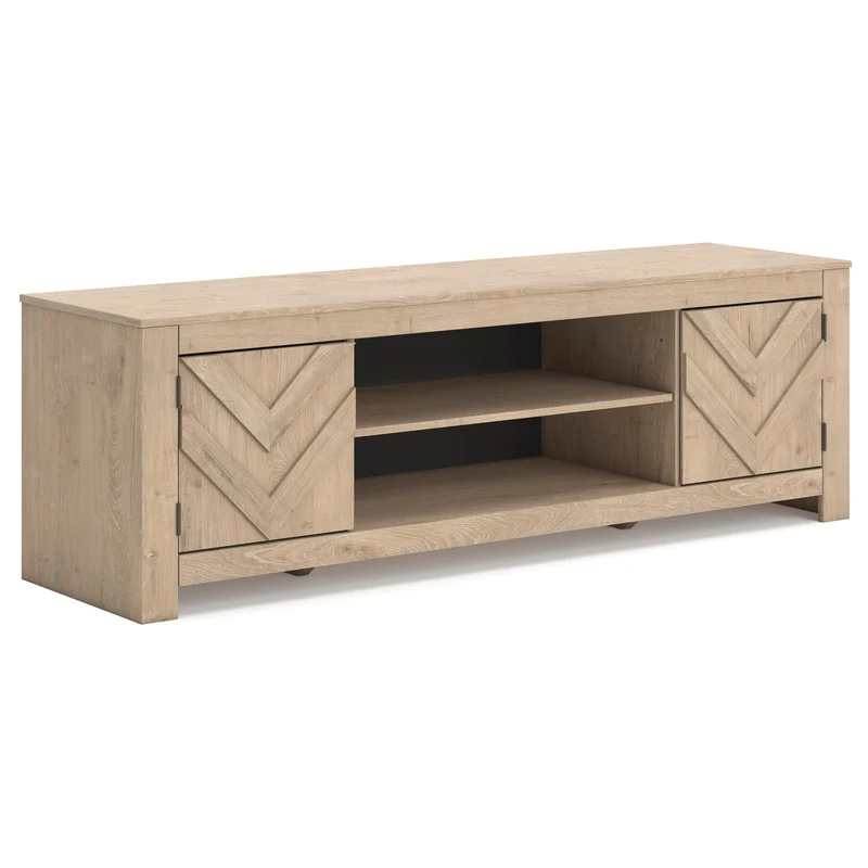 Signature Design by Ashley Cayboni W3787-68 LG TV Stand with Fireplace Option