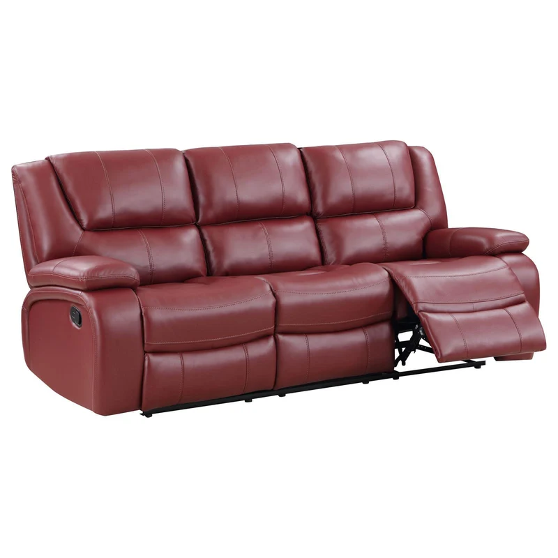 Coaster Furniture Camila 610241 Upholstered Motion Reclining Sofa - Red