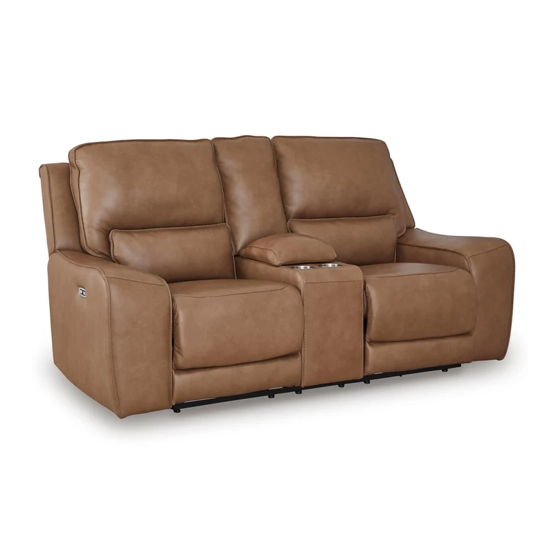 Signature Design by Ashley DeepWakes PCU6260618 Power Reclining Loveseat with Console and Adjustable Headrest