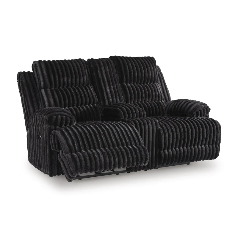 Signature Design by Ashley Rhine Falls PC4280596 Double Reclining Power Loveseat with Console