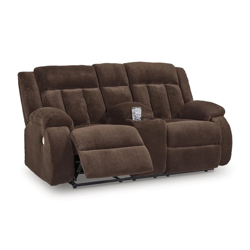 Signature Design by Ashley Free Wake PC2140696 Double Reclining Power Loveseat with Console