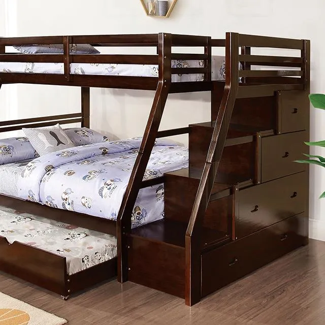 Furniture of America Ellington FM-BK611ES Twin/Full Bunk Bed