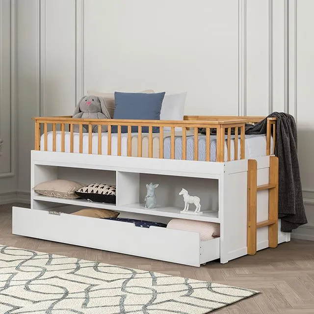 Furniture of America McPherson FM-BK104WH-T Twin Captain Bed