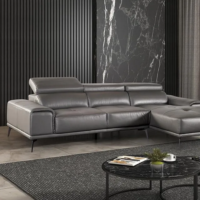 Furniture of America Vadso FM69005DG-SECT-R Sectional, Right Chaise