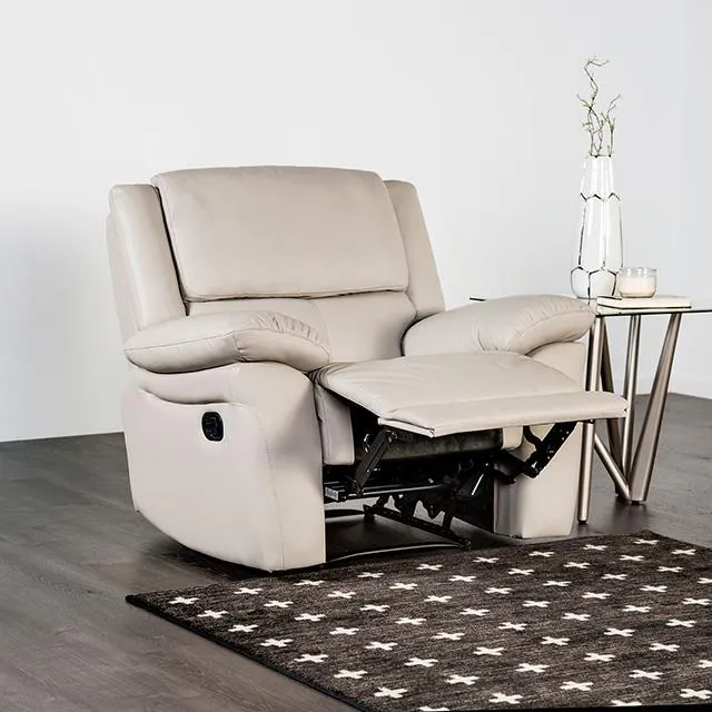 Furniture of America Glarus FM69003WH-CH-M Recliner Chair