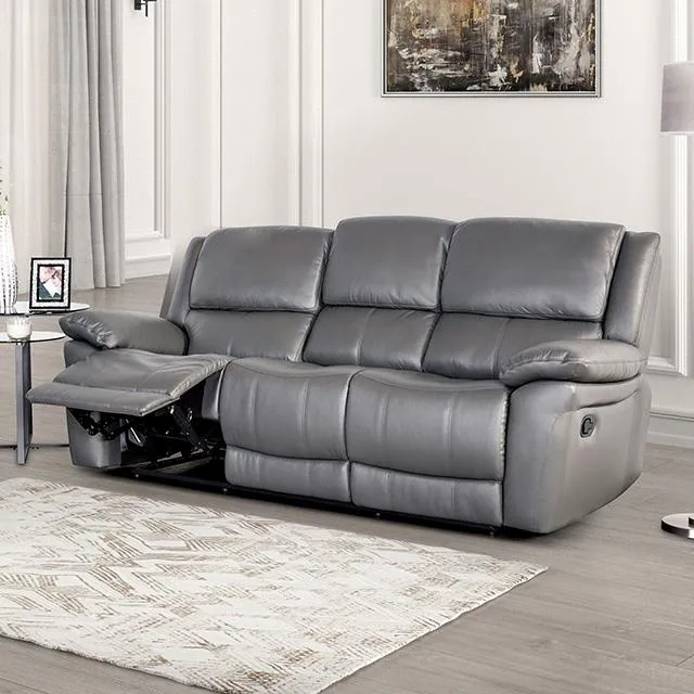 Furniture of America Glarus FM69003DG-SF-M Sofa Manual Recliner