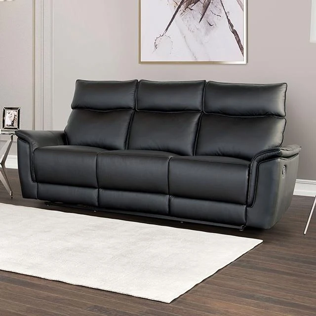 Furniture of America Bienne FM69002BK-SF-M Sofa Manual Recliner
